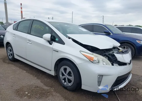 2012 Toyota Prius Three из США, поврежденный, VIN JTDKN3DU9C5500996
